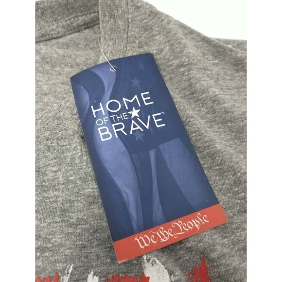 American Flag Shirt Home of the Brave Mens Size XL Fast Shipping New with Tags! - Picture 5 of 5